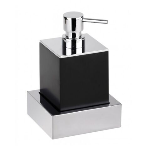 Distributeur de savon liquide GAMMA en laiton chromé / 200 ml-Noir-Noir-9.5 --http://maisondelatendance.com/img/co/11.jpg-