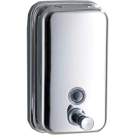 Distributeur de Savon Liquide Mural pour Salle de Bains et Cuisine,Acier Inoxydable Poli(1000ml)
