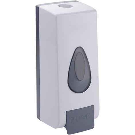 Distributeur de savon liquide pour salle de bain, accessoires pour la maison (1 pièce, 350 ml, blanc)