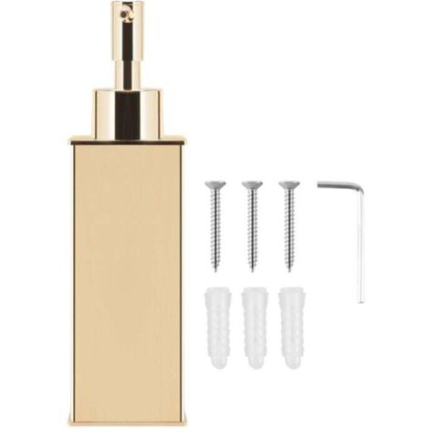 Distributeur de Savon Liquide Salle Bain Mural Or Gel Douche DéTergent Shampooing Bouteille pour Cuisine HôTel Maison