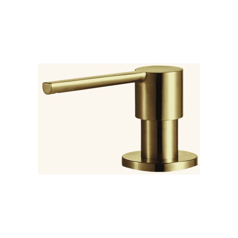 Distributeur savon cuisine encastrable Luisina inox doré