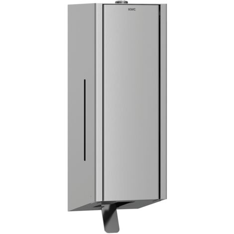 Distributeur de savon moussant KWC AR, EXOS, en acier inoxydable, à poser, 120x358x120 mm