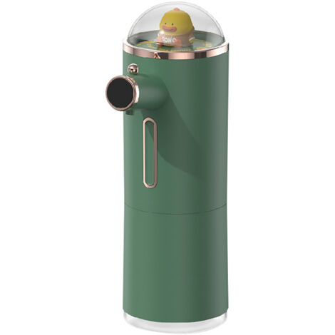 Distributeur de Savon Mousse Automatique Intelligent avec Capteur Infrarouge, Étanche et Rechargeable, Vert