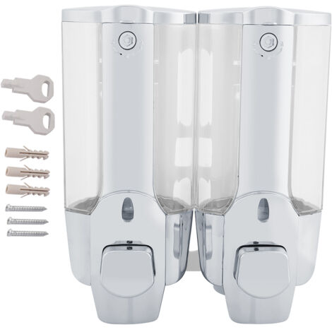 Distributeur de savon mousse mural 700ml avec double sortie