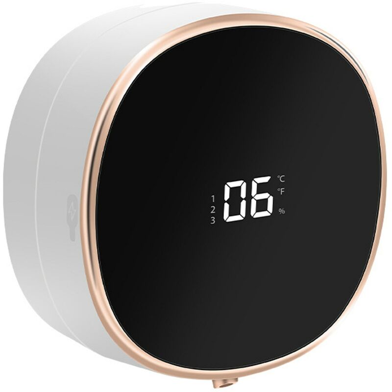 Distributeur de savon mousse ou liquide avec capteur, 3 modes, affichage intelligent, 280 ml, IPX5, blanc/noir