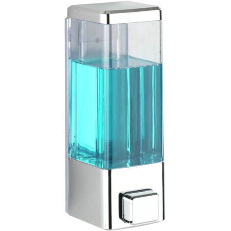 Distributeur de savon mural chromé de 320 ml - Pratique et élégant