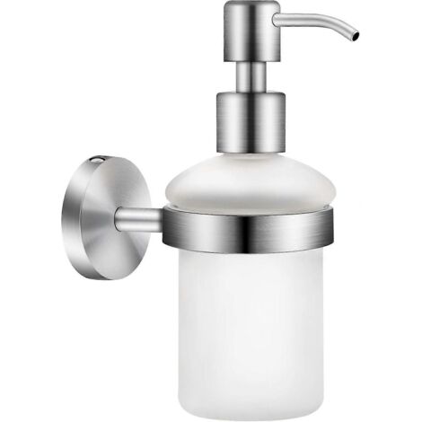 Distributeur de savon mural en acier inoxydable 304, flacon de 200 ml pour shampoing et gel douche, porte-savon manuel