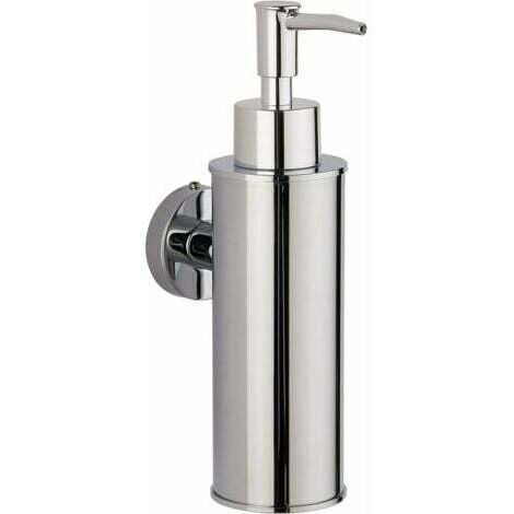 Distributeur de savon mural en acier inoxydable argent 304, distributeur de savon mural à presse pour gel douche et désinfectant pour les mains d'hôtel
