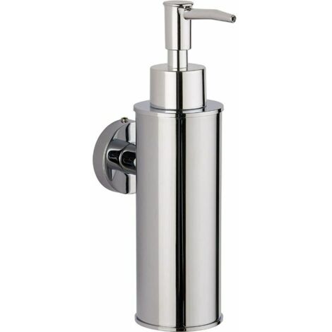 Distributeur de savon mural en acier inoxydable argent 304, distributeur de savon mural à presse pour gel douche et désinfectant pour les mains d'hôtel