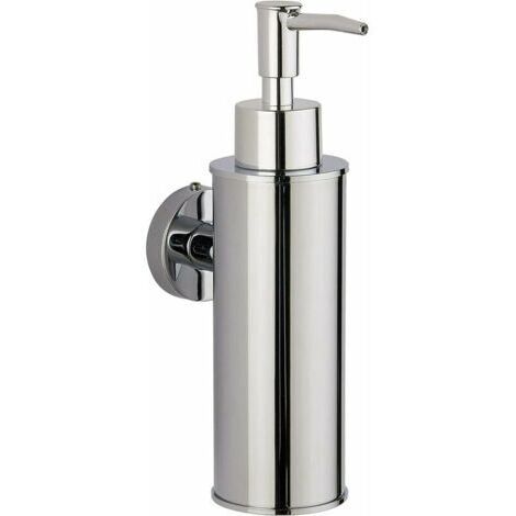 Distributeur de savon mural en acier inoxydable argent 304, distributeur de savon mural à presse pour gel douche et désinfectant pour les mains d'hôtel