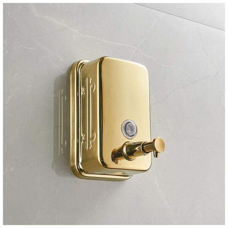 Distributeur de savon mural Golden Baroom distributeur de savon liquide pour les mains/distributeur de savon de cuisine-500ML,de Debuns