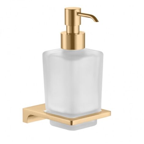 Distributeur de savon mural NIL en verre et laiton doré 200 ml