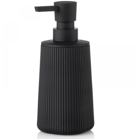 Distributeur de savon noir, 6,9x17,5x6,9 cm, bouteille distributrice de cuisine, salle de bains, hôtel
