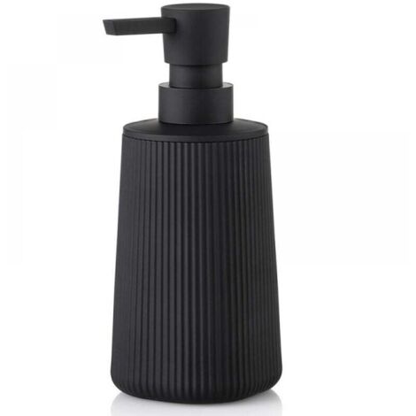 Distributeur de savon noir, 6,9x17,5x6,9 cm, bouteille distributrice de cuisine, salle de bains, hôtel