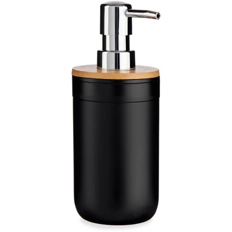 Distributeur de Savon Noir et Bambou
