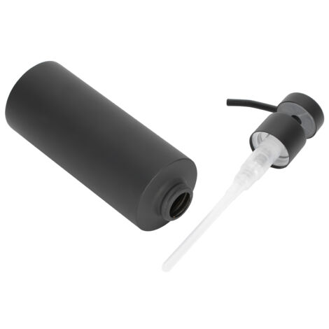 Distributeur de Savon Noir pour Cuisine en Acier Inoxydable, Accessoire Salle de Bain Manuel