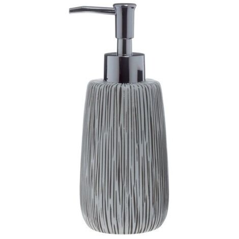 Distributeur de savon Polyrésine HOLLIS Gris & Blanc Spirella