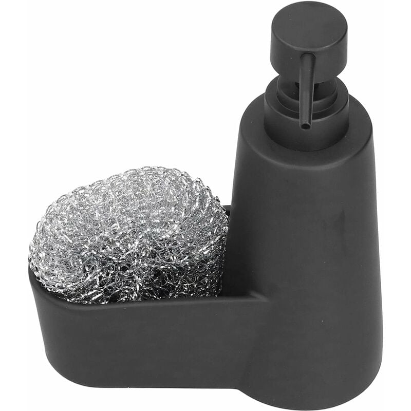 Distributeur de Savon, Pompe à Savon à Main Liquide Vaisselle avec Bille en Acier pour évier de Salle de Bain et de Cuisine(Le Noir) Fei Yu