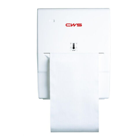 Distributeur de serviettes en coton HeavyDuty 102-er,avec serrure à cylindre blanc CWS
