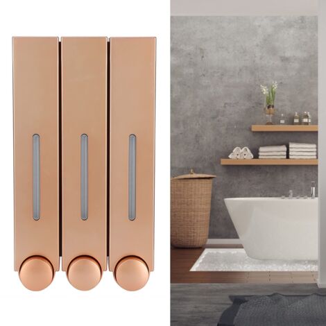 Distributeur de shampoing la Mode avec Un Design Mural pour Le Bureau la Maison(Golden)