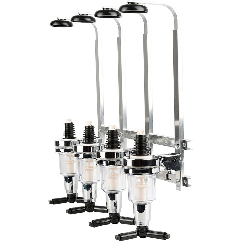 Hofuton 4-Bouteille d'alcool Distributeur, Murale d'alcool Distributeur de Boissons Vin Porte Cocktail Distributeur Porte-vin