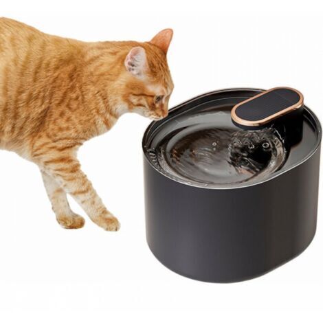 Distributeur d'eau automatique intelligent pour animaux de compagnie, silencieux, grande capacité de 3 L/101 oz, adapté aux chats et aux petits chiens