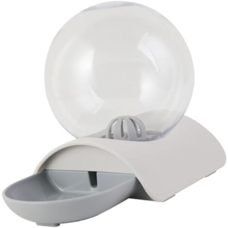 Distributeur d'eau automatique pour animaux de compagnie - Gamelle grise sûre et durable pour chiens et chats - Design surélevé, stable et décoratif