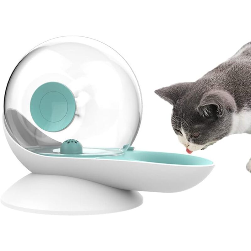 Einemgeld - Distributeur d'eau Automatique pour Chien Chat, en Forme d'escargot, Abreuvoir à gravité pour Animaux domestiques, Fontaine Transparente