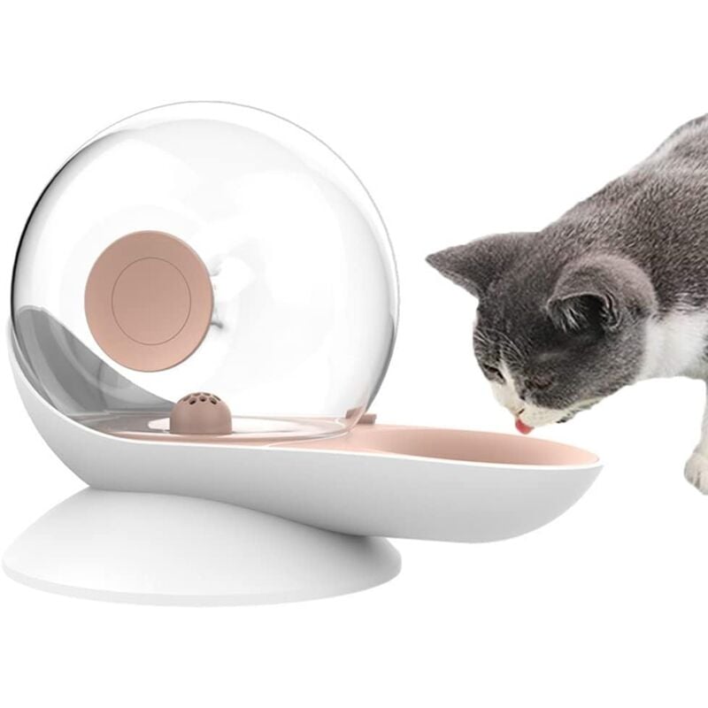 Distributeur d'eau Automatique pour Chien Chat, en Forme d'escargot, Abreuvoir à gravité pour Animaux domestiques, Fontaine Transparente Distributeur