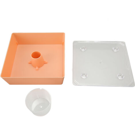 Distributeur d'eau carré pour abeilles avec couvercle ruche - Mangeoire extérieure pour colibris en acrylique