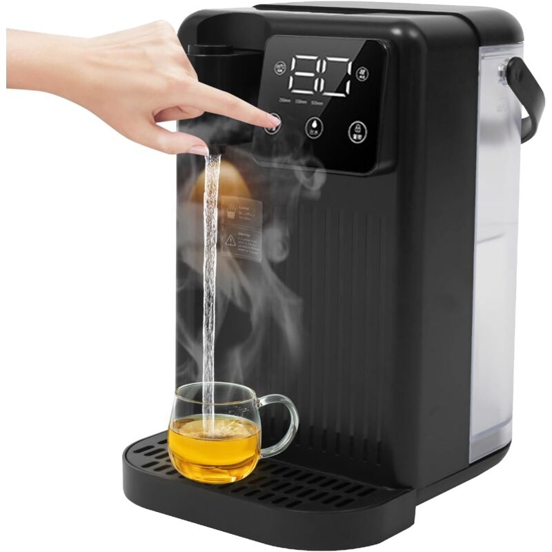 Gojoy - Distributeur d'eau chaude instantanée 3 l, distributeur d'eau chaude avec filtre à eau, pour bureau, cuisine, salon, options de température,
