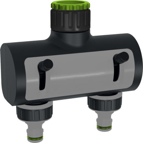 Distributeur d'eau double pour tuyaux 2 3/4" EXP STALCO GARDEN