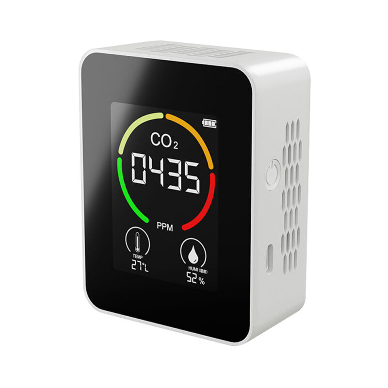 Détecteur de CO2 portable d'intérieur, thermohygromètre multifonctionnel, détecteur d'air numérique domestique, analyseur intelligent de la qualité