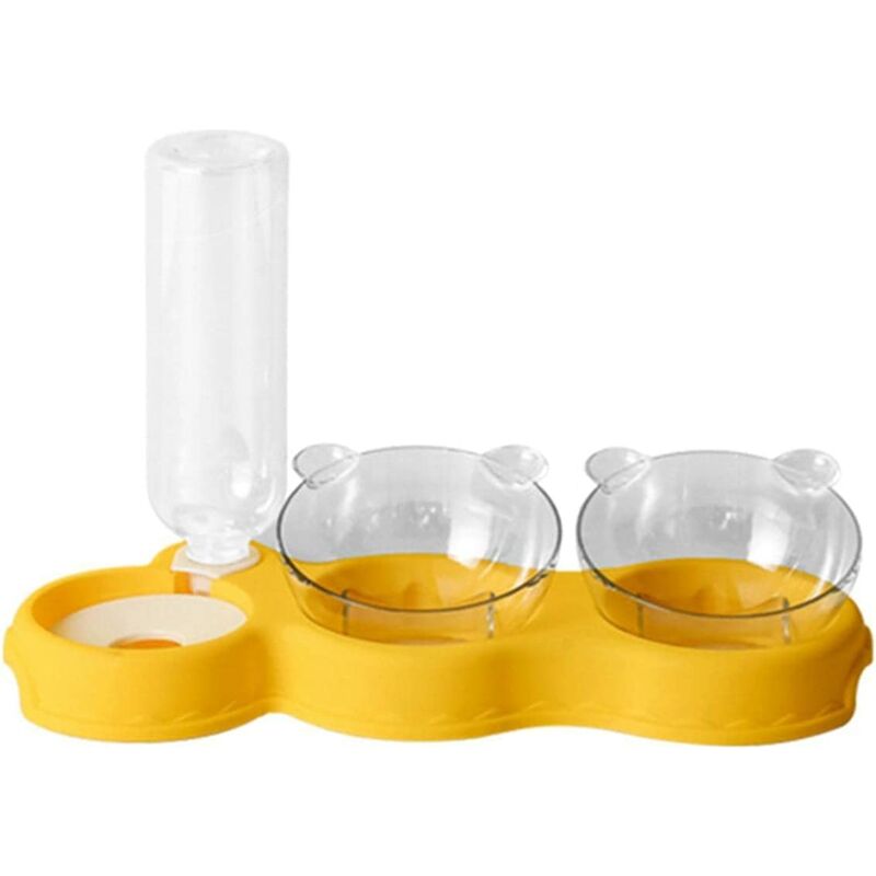 Distributeur d'eau Nourriture Automatique pour Chats Et Chiens, Alimentation pour Chien/Chat/Croquettes Accesoires Gamelle Animaux Domestiques