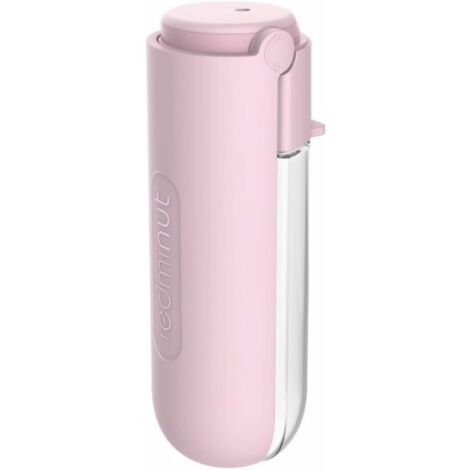Distributeur d'eau portable pour chien - Distributeur de boisson - Gamelle pour promener en extérieur - Sécurisé - Stabilité - Pour chats et chiens(Rose)