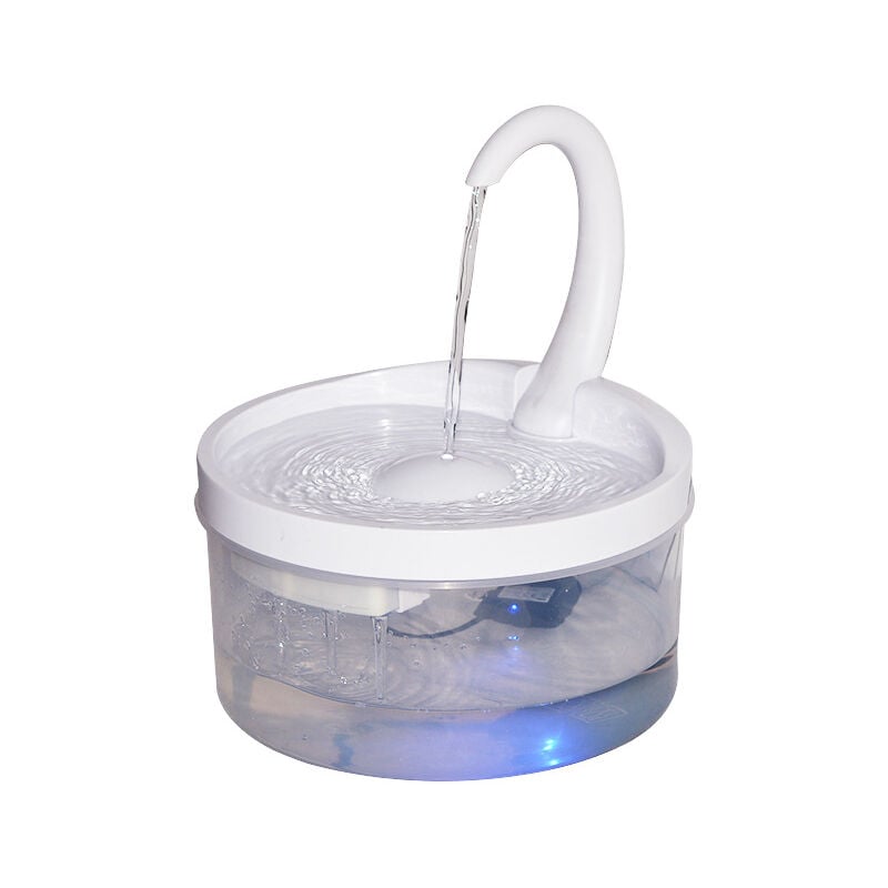 Distributeur D'Eau Pour Chat, Fontaine a Eau Automatique, Bol a Boire Hygienique Frais Avec Lumiere Led, Eau Courante Pour Chats Et Chiens Facile a