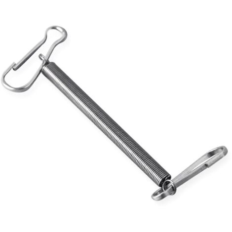 Distributeur d'eau pour lapin à ressort métallique avec 2 clips de fixation en acier inoxydable