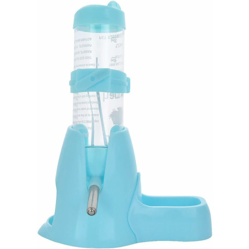 Distributeur d'eau pour Petits Animaux, Hamster, Cochon d'Inde, Lapin, Rat, Furet, Gerbille, Chinchilla, 80ml, bleu