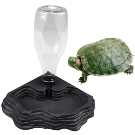 Distributeur d'eau pour Reptile, Abreuvoir Tortue, Mangeoire Gamelle Tortue Terrestre, Anti Debordement Plastique Bol Accessoire