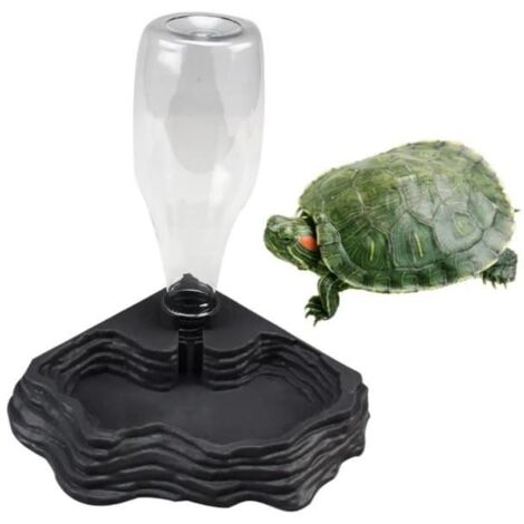 Distributeur d'eau pour Reptile, Abreuvoir Tortue,Distributeurs Nourriture, Reptile Fontaine À Boire Automatique Tortue Lézard