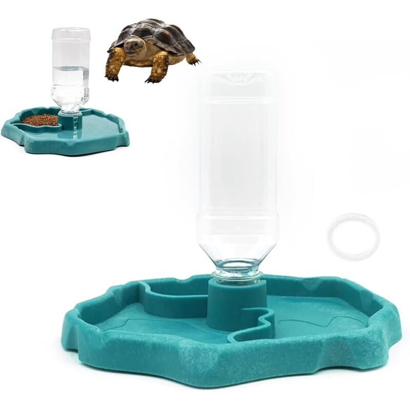 Distributeur d'eau pour Reptile-Distributeur Reptiles 2 en 1 - Automatisée - Convient pour Tortues, Geckos