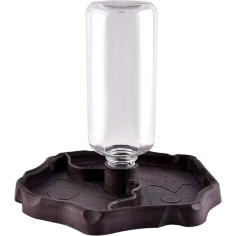 Distributeur d'eau pour reptiles Abreuvoir pour tortues Mangeoire pour tortues Mangeoire 2 en 1 Mangeoire Bol en plastique anti-fui