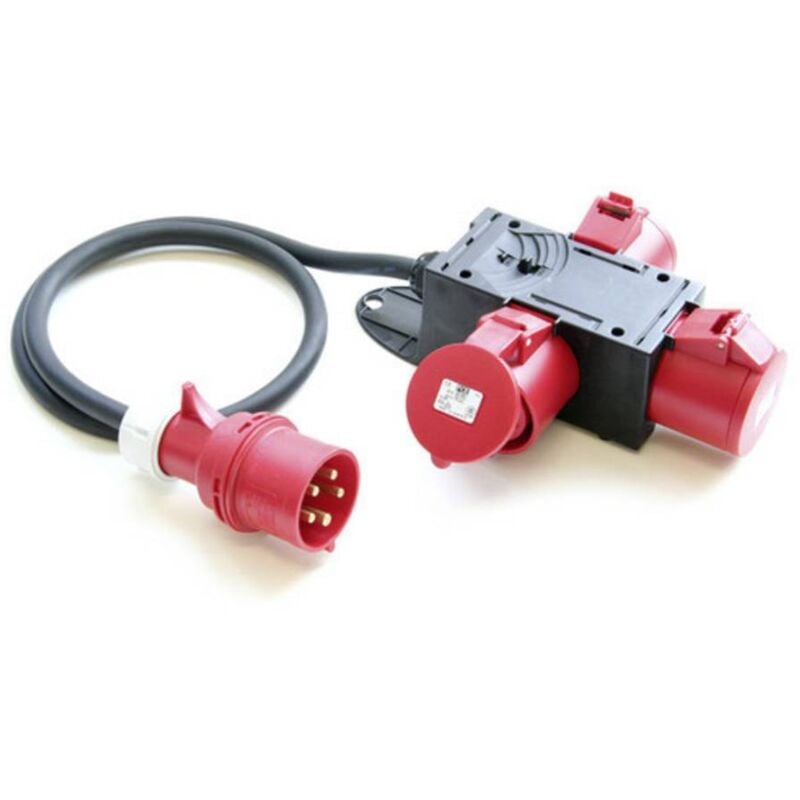 Répartiteur de courant cee PCE 953.0113 Répartiteur cee 32 a avec câble H07RN-F 5 x 6 mm² IP44