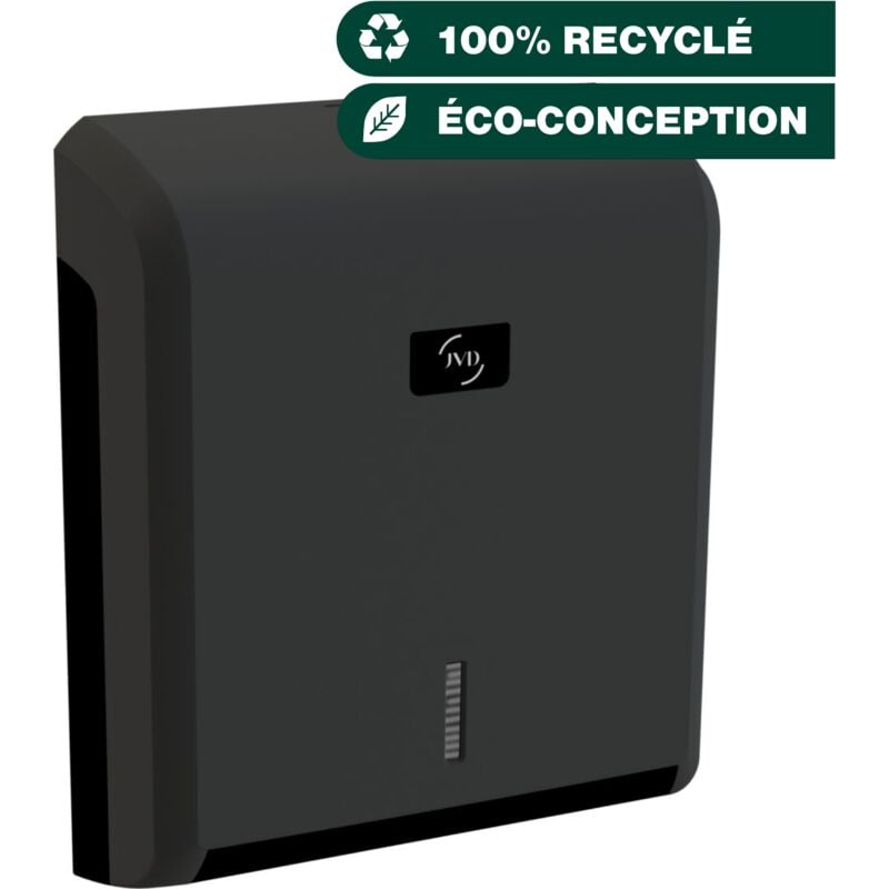 Distributeur Essuie-Mains Cleanline noir mat - Matériel professionnel - JVD