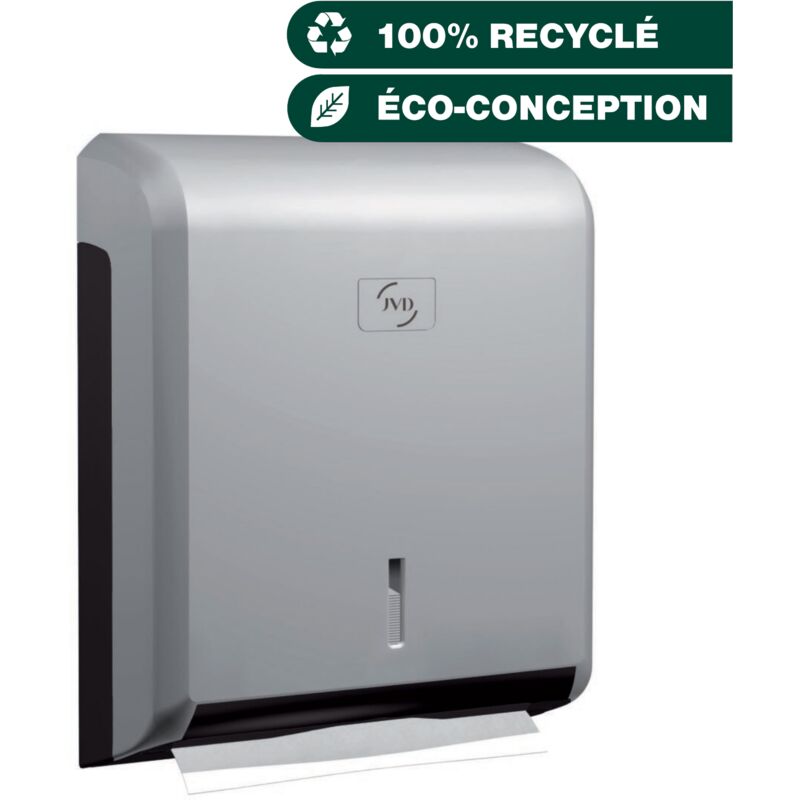 Distributeur Essuie-mains Cleanline gris métal - Matériel professionnel - JVD