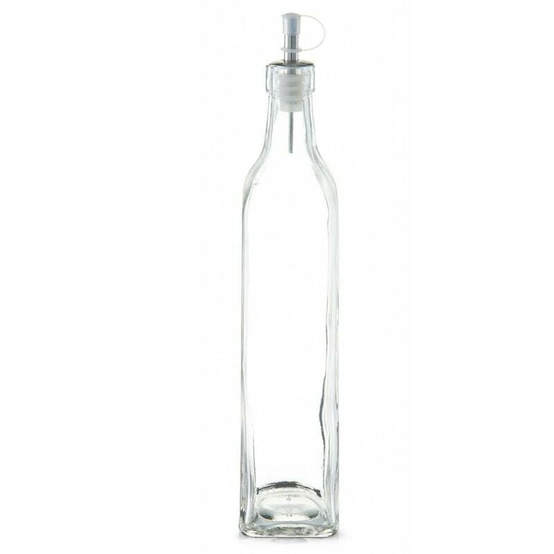 Distributeur d'huile, vinaigre, bouteille en verre, 500 ml Zeller