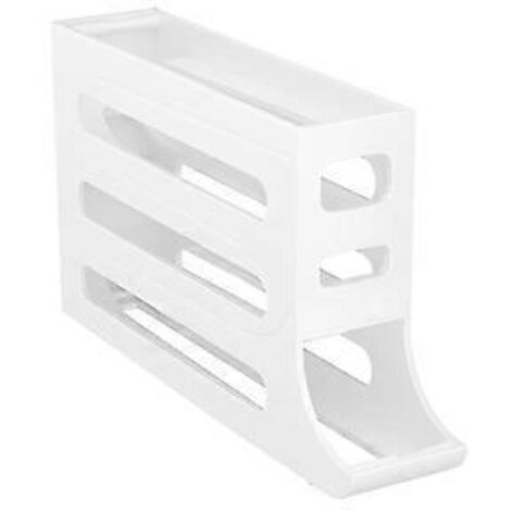 Distributeur d'œufs automatique à roulettes, organisateur de plateaux à œufs, gain de place pour réfrigérateur, peut contenir 28 œufs simultanément -B