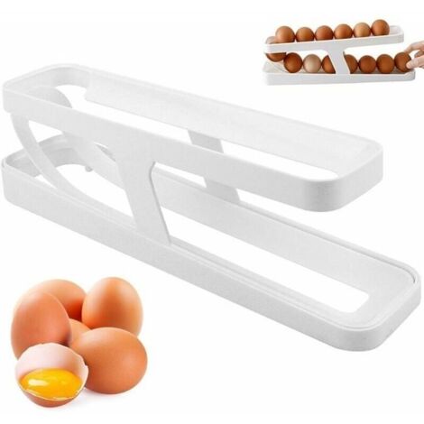 Distributeur D'œufs Pour Réfrigérateur Rouler Automatiquement La Boîte À Œufs，Rangement Oeuf Frigo，Organisateur De Cuisine Pour