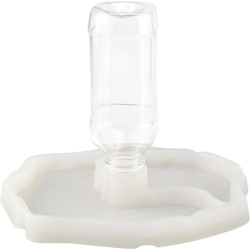Distributeur Eau, Distributeur 2 en 1 de Nourriture Anti Debordement Bol, Gamelle en Plastique pour Tortue Terrestre Gecko – Lumineux