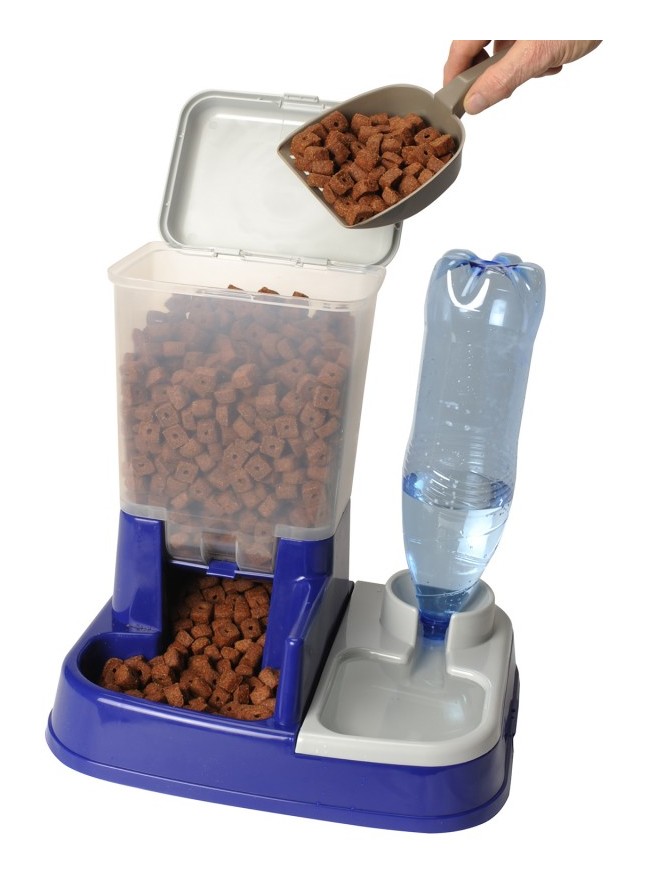 Distributeur Eau Et Croquettes Automatique Pour Chien Et Chat